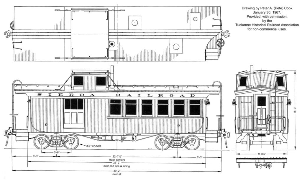 Sierra Caboose #9 drawing